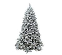 Albero di Natale Innevato Monterey H.210 apertura ramo per ramo in PVC