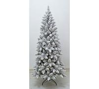 Albero di Natale Innevato Monterey Slim H.210 Apertura ad Ombrello in PVC