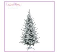 ALBERO DI NATALE INNEVATO SLIM SERRONE GHIACCIO CM.210 918RAMI BIZZOTTO 0974294