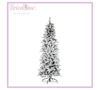ALBERO DI NATALE INNEVATO SLIM TATLOW INN CM.210 1239 RAMI BIZZOTTO 0977860