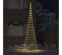 Albero di Natale LED Bianco caldo 500 cm Metallo