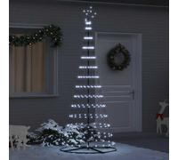 Albero di Natale LED Bianco freddo 250 cm Metallo