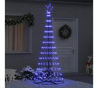 Albero di Natale LED Blu 250 cm Metallo