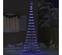 Albero di Natale LED Blu 302,5 cm Metallo