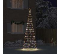 vidaXL Albero di Natale LED con 800 LED Multicolore 400 cm Ferro, Decorazione Albero LED Moderna, luci Decorative per Interni, Facili da Montare e Super efficienti