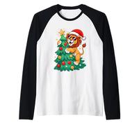 Albero di Natale Leone Occhiali da Sole Leoni Maglia con Maniche Raglan