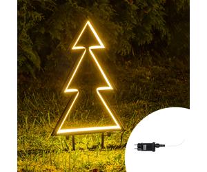 Albero di Natale luminoso 70cm con staffe da giardino Wisdom