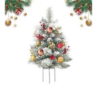 Albero Di Natale,Luminoso A Batteria Realistico - Illuminato A LED Albero Natalizio Decor Natalizio | per Esterno Camera da Letto Giardino Cortile Portico Festività Stagionali