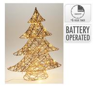 Albero di Natale Luminoso con Led Champagne 60 Cm