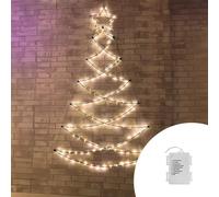 Albero di Natale luminoso LED luce calda da parete per uso interno e esterno