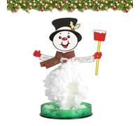 Albero di Natale magico in crescita, mini albero di Natale artificiale, fai da te in carta magica albero pupazzo di neve cristallo per bambini, allevamento di cristalli fai da te e giocattoli
