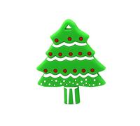 Albero di Natale Massaggiagengive in silicone Giocattoli da masticare per neonati Sollievo per la dentizione Simpatici giocattoli da masticare per i più piccoli per l'uso quotidiano