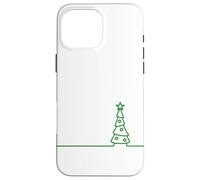 Albero di Natale minimalista e stella, atmosfera invernale Custodia per iPhone 16 Pro Max