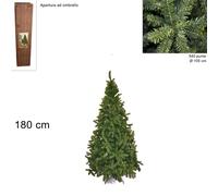 ALBERO DI NATALE MODELLO PINO IMPERATORE COLORAZIONE VERDE DI VARIE DIMENSIONI