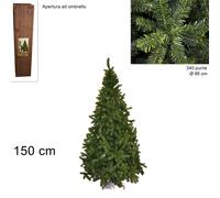 ALBERO DI NATALE MODELLO PINO IMPERATORE COLORAZIONE VERDE DI VARIE DIMENSIONI