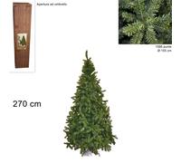 ALBERO DI NATALE MODELLO PINO IMPERATORE COLORAZIONE VERDE DI VARIE DIMENSIONI
