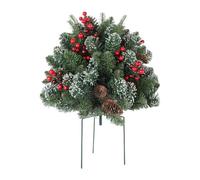 Albero Di Natale Montato A Terra, Materiali Resistenti Alle Intemperie, 45 Cm, Riempitivo Di Urna Smerigliato, Decorazione Del Cortile Degli Alberi, Uso Esterno Versatile, Per Il Sentiero Esterno