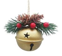 'albero Di Natale - Ornamenti A Sospensione Dorata, Decorazione Di Campane Jingle Glitter Con Fiocco A Nastro, Splendente Albero Di Natale Ad Accenti Per Le Vacanze | Display Interno Per C