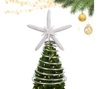 Albero di Natale - Ornamento a stella natalizia in resina, decorazione per la cima 'albero | Elegante centrotavola festivo per l'albero di Natale, per uso interno ed esterno, esposizione