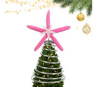 Albero di Natale - Ornamento a stella natalizia in resina, decorazione per la cima 'albero | Elegante centrotavola festivo per l'albero di Natale, per uso interno ed esterno, esposizione