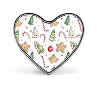 Albero di Natale Palline Candy Cane Biscotto Cuore Smalto Spilla Zaino Spille Distintivo Gioielli Estetica Giacche Cappelli Decor Art