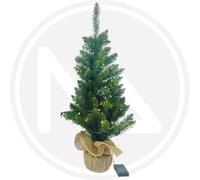 ALBERO DI NATALE PICCOLO VERDE CON LUCI INTEGRATE A BATTERIA MAURER CM. 60