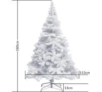ALBERO DI NATALE PINO VERDE REALISTICO SUPER FOLTO 150 180 240 CM