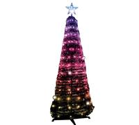 Albero di Natale Pop Up Pieghevole - 234 Luci LED RGB, 180 cm, Controllo da Remoto, App, Telecomando Incluso, Giochi di Colore Personalizzabili, Punta a Stella - Facile da Installare