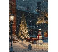 Albero Di Natale Popolo Di Neve Puzzle 2000 Pezzi, 3D Puzzle per Adulti Impegnativo, Educa Puzzles, Divertente E Stimolante Puzzles Decorativo per La Famiglia, Regalo e Decorazione Pareti FNKL6-925