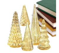Albero Di Natale Preilluminato - 5 Pezzi LED Decorazioni Piccole Per Casa - Alberi di Natale Preilluminati Decorazione per Scrivania,Per Scrivania Scaffale Caminetto Camera Da Letto Soggiorno