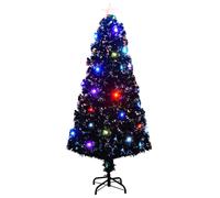 Albero di Natale Preilluminato con Supporto e LED 150 cm Fibra Ottica