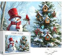 Albero di Natale Puzzle 2000 Pezzi, 5D DIY Puzzle Inverno Puzzle Adulti e Principianti da 14 Anni, Jigsaw Puzzle Giochi Rilassamento e Intelligence, Home Wall Room Decor, Regalo, 100x70cm, Model210