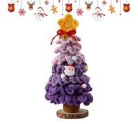 Albero Di Natale Realistico | 7 Strati Gradienti di Colore Albero Natale Uncinetto - Mini Addobbi Per Feste Carnevale Ufficio,Per Angolo Ufficio Festa Madre Carnevale Portico