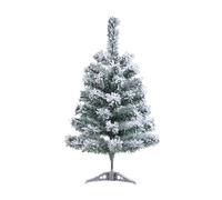 Albero di Natale ricoperto di neve, consigli per decorazioni natalizie per