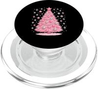 Albero di Natale rosa e argento con design festivo PopSockets PopGrip per MagSafe