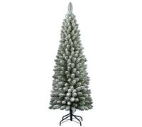 ALBERO DI NATALE SILVESTRE FLOCCATO H. 150CM
