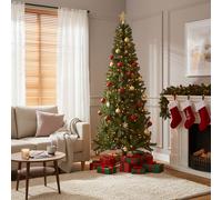 Albero di Natale slim 1400 rami h. 210 cm, Everest Santa's House