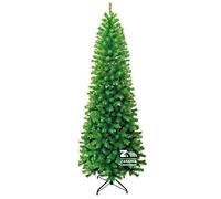 ALBERO DI NATALE SLIM MODELLO SESTRIERE CM 210 H ALBERO ARTIFICIALE COLORE VERDE