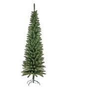 Albero di natale slim verde alto stretto da cm 120 a 210 folto pieno salvaspazio ignifugo apertura ad ombrello Diverse Misure (CM 120)