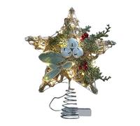 Albero di Natale Stella Top Decorazione Materiale Ferro da 25 a 30 cm Interno Fe