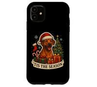 Albero di Natale Tis The Season Rhodesian Ridgeback Dog Custodia per iPhone 11