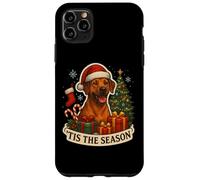 Albero di Natale Tis The Season Rhodesian Ridgeback Dog Custodia per iPhone 11 Pro Max