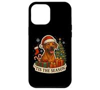 Albero di Natale Tis The Season Rhodesian Ridgeback Dog Custodia per iPhone 12 Pro Max