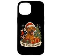 Albero di Natale Tis The Season Rhodesian Ridgeback Dog Custodia per iPhone 15