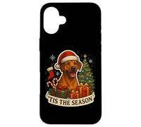 Albero di Natale Tis The Season Rhodesian Ridgeback Dog Custodia per iPhone 16 Plus