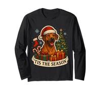 Albero di Natale Tis The Season Rhodesian Ridgeback Dog Maglia a Manica