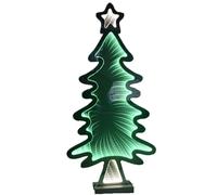 Albero di natale tridimensionale 3D luminoso luci led cm60 con stella natalizia