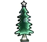 Albero di Natale Tridimensionale 3D Luminoso luci LED cm60 con Stella Natalizia Decorazione allestimento vetrina casa Ufficio