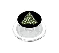 Albero di Natale vacanza bianco Peace Colombe Grafica PopSockets PopGrip per MagSafe