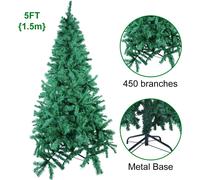 Albero di Natale verde 150 180 210cm abete artificiale albero artificiale
